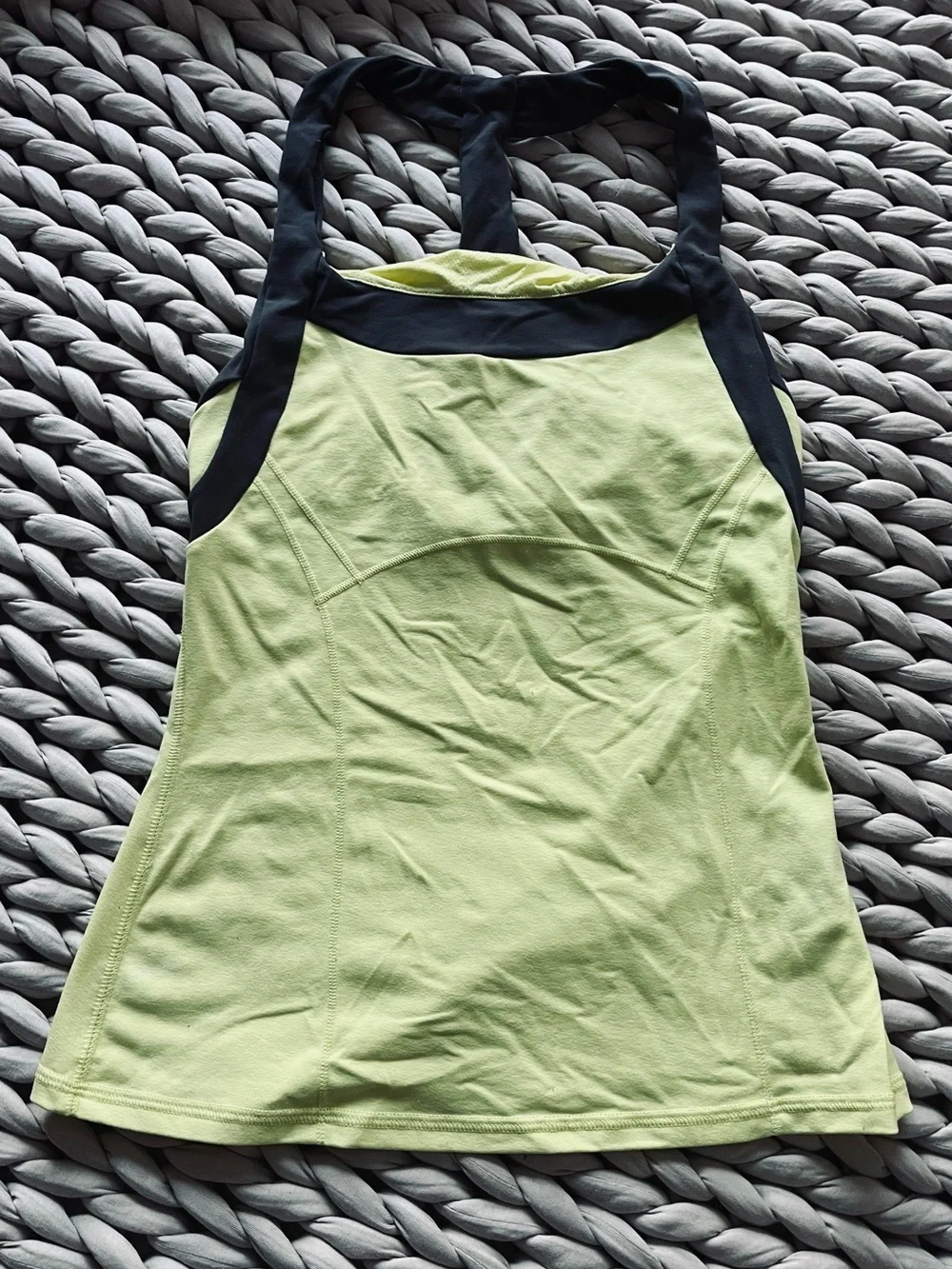 Alo Racerback Active Tank Butter Yellow Activewear Tank Top - Picture 7 of 11